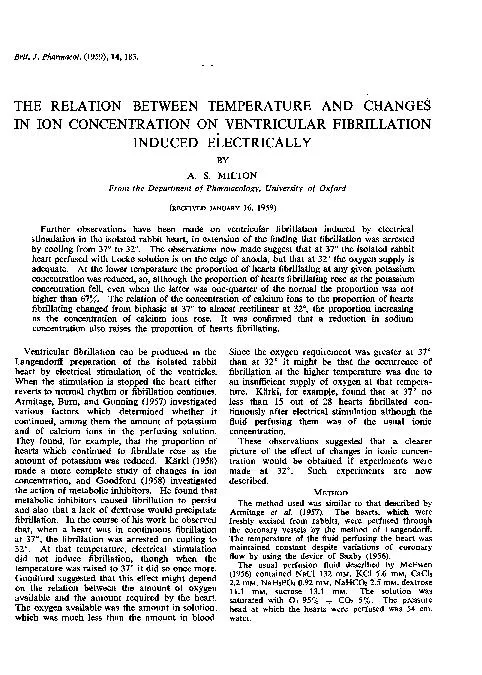Brit.J.Pharmacol.(1959),14,183.THERELATIONBETWEENTEMPERATUREANDCHANGES