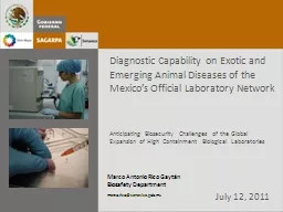 Diagnostic Capability on Exotic and Emerging Animal Disease