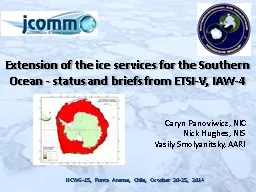 Extension of the ice services for the Southern Ocean - stat