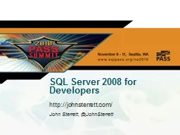 SQL Server 2008 for Developers