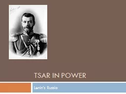 Tsar in power