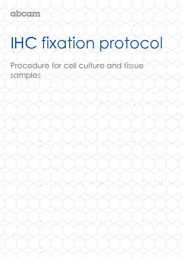 IHC fixation protocol