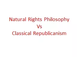 Natural Rights Philosophy