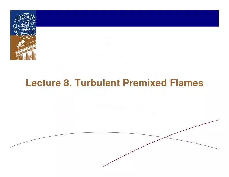 Turbulent premixed Flames