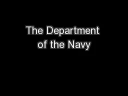 The Department of the Navy