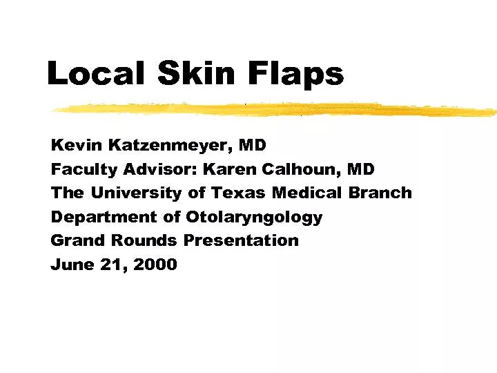 Local Skin Flaps