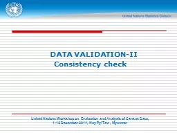 DATA VALIDATION-II
