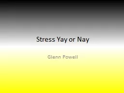 Stress Yay or Nay