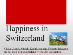 Happiness in Switzerland