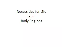Necessities for Life
