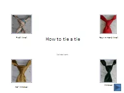 How to tie a tie