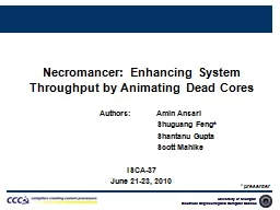 Necromancer: Enhancing System Throughput by Animating Dead