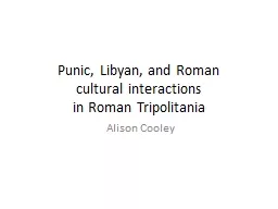 Punic, Libyan, and Roman