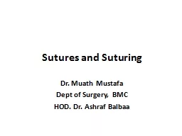 Sutures and Suturing