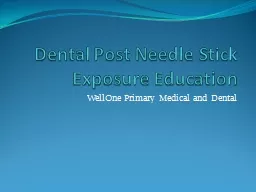 Dental Post Needle Stick Exposure Education