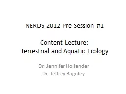 NERDS 2012 Pre-Session #1