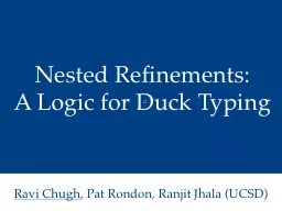 Nested Refinements: