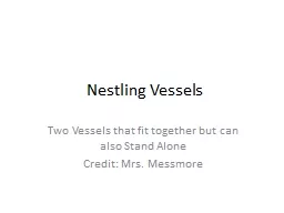 Nestling Vessels
