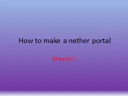 How to make a nether portal