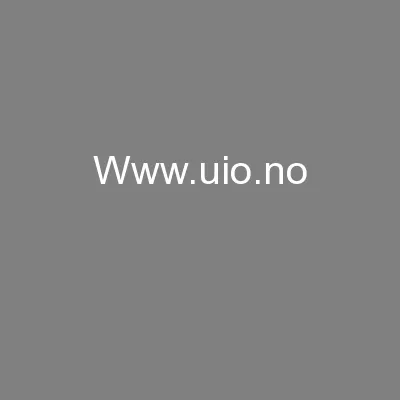 www.uio.no