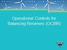 Operational Controls for Balancing Reserves (OCBR)