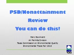 PSD/Nonattainment Review
