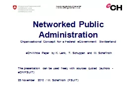 Networked Public Administration