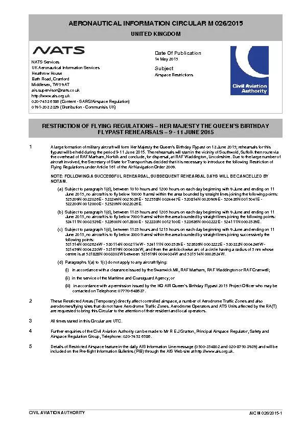 PDF-AERONAUTICALINFORMATIONCIRCULARM026/2015 thumbnail