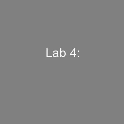 Lab 4: