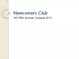 Newcomers Club