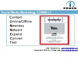 Social Media Marketing: CONNECT