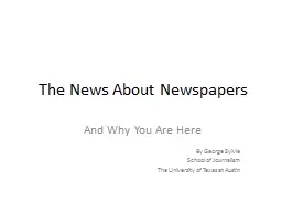The News About Newspapers
