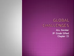 GLOBAL CHALLENGES