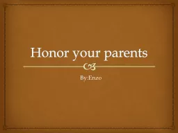 Honor your parents