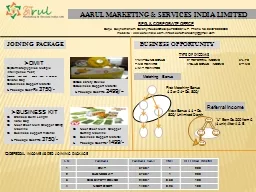 AARUL MARKETING & SERVICES INDIA LIMITED
