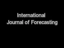 International Journal of Forecasting