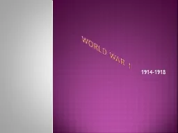 PPT-World War 1 thumbnail
