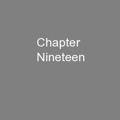 Chapter Nineteen