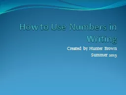 How to Use Numbers in Writing