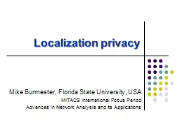 Localization privacy