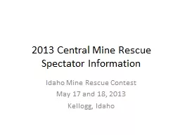 2013 Central Mine Rescue