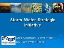 Storm Water Strategic Initiative
