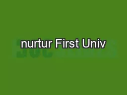 nurtur First Univ