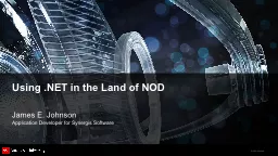 Using .NET in the Land of NOD