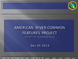 American river common features Project