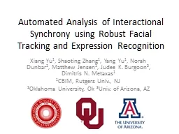 Automated Analysis of Interactional Synchrony using Robust