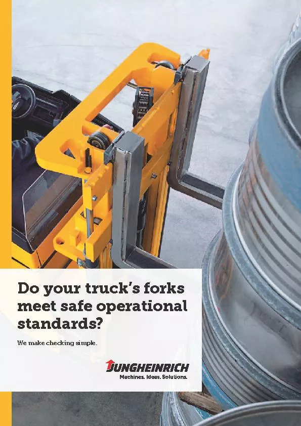 Do your truck’s forks meet safe operational standards?We make che