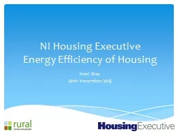 NI Housing Executive           Energy Efficiency of Housing