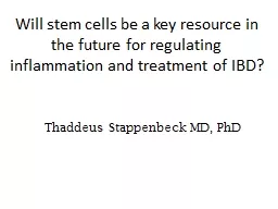 Will stem cells be a key resource in the future for regulat