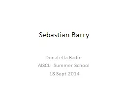 Sebastian Barry